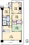 サントノーレ高松中央 4LDKの間取り