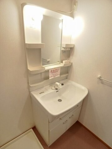 スペースが確保できる洗面所です フレンドリーＫＵＢＯ　Ｂ