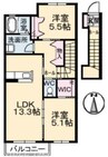 高松琴平電気鉄道<ことでん琴平線>/太田駅 徒歩33分 2階 築13年 2LDKの間取り