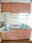 コンパクトなキッチンで掃除もラクラク パレス・ニュールミネⅡ　Ｂ