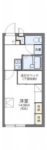 レオパレスＥｓｐｅｒｏｕｎｔｏ 1Kの間取り