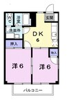 高松琴平電気鉄道<ことでん琴平線>/伏石駅 徒歩17分 1階 築26年 2DKの間取り