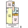 グレースヴィラ A棟 2LDKの間取り