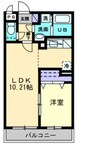 クローリスＹＵＭＥ 1LDKの間取り