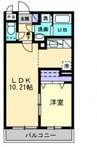 クローリスＹＵＭＥ 1LDKの間取り