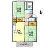 ファミールえんざ　C棟 2DKの間取り
