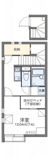 レオネクストエクレール　エヌ 1Kの間取り