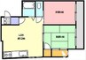 コンフォール錦町 2LDKの間取り