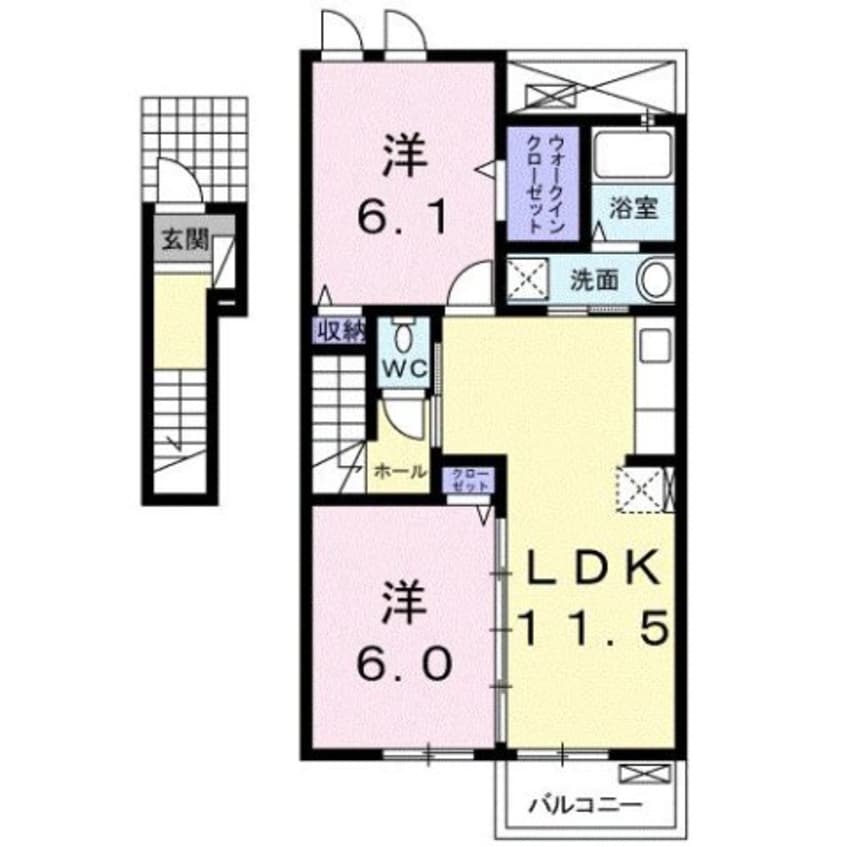 間取図 グラン　テレーノ　Ｅ