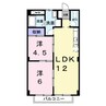 高徳線/昭和町駅 徒歩7分 2階 築31年 2LDKの間取り