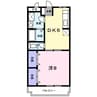 ローフィルド 1DKの間取り