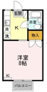高徳線/高松駅 バス:10分:停歩5分 2階 築33年 1Kの間取り