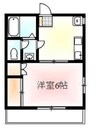 アクシス21 1Kの間取り