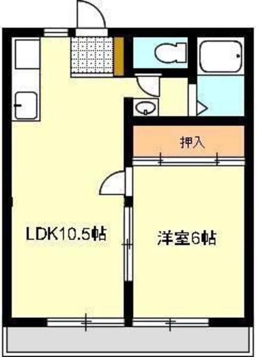 間取図 パナハイツ田岡国分寺