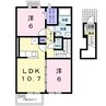イル　ソーレ　Ａ 2LDKの間取り
