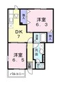 メゾングレース　Ｂ 2DKの間取り