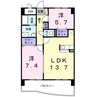 デイ　ドリーム 2LDKの間取り