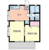 ニューピアパークⅠ 2DKの間取り