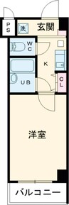 マリオン屋島東 1Kの間取り