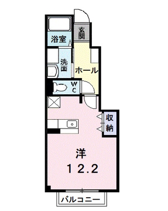 間取図 アムール・ＧＡＫＵ　Ｂ