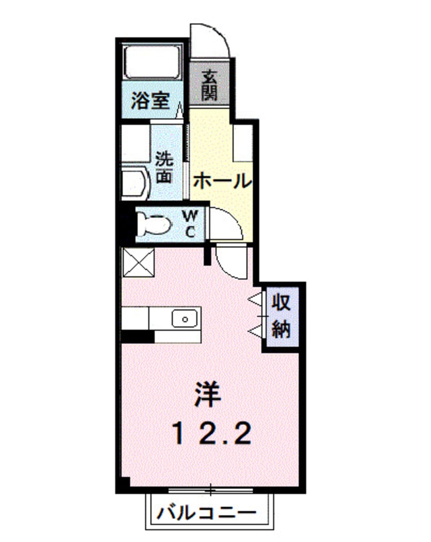 間取図 アムール・ＧＡＫＵ　Ｂ
