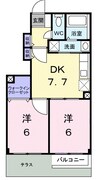 高松琴平電気鉄道<ことでん長尾線>/西前田駅 徒歩18分 1階 築19年 2DKの間取り