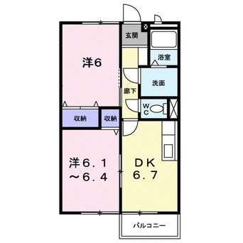 間取図 ニューエルディム大樹　Ｂ