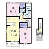 イストワールＢ 2LDKの間取り