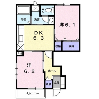 間取図 ハイランドさぬき　Ｂ