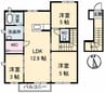 ディライフル　B棟 3LDKの間取り