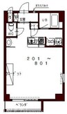 予讃線・内子線/高松駅 徒歩6分 7階 築17年 1Rの間取り