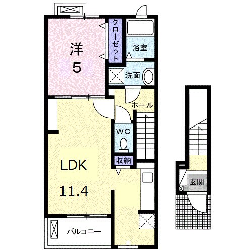 間取り図 アルドール香西Ⅱ