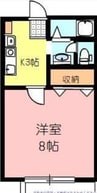 サンライズミレニアム 1Kの間取り