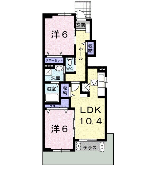 間取り図 リバーヒルＢ