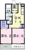 高松琴平電気鉄道<ことでん琴平線>/瓦町駅 バス:36分:停歩6分 1階 築20年 2DKの間取り