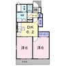 高徳線/志度駅 徒歩13分 1階 築15年 2DKの間取り