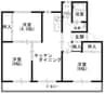 ヴィラナリー志度　Ⅲ棟 3DKの間取り