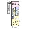 高松琴平電気鉄道<ことでん琴平線>/太田駅 徒歩22分 2階 築19年 1LDKの間取り