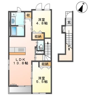 間取図 ヴァンルージュⅣ
