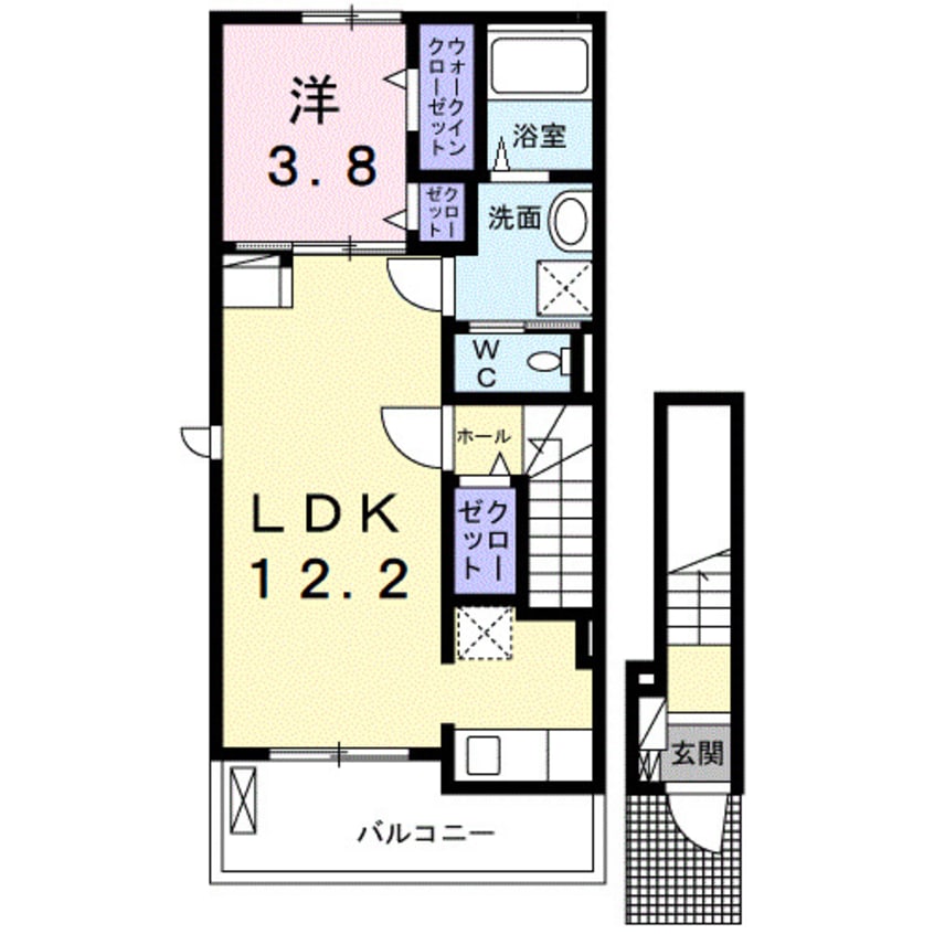 間取図 ビリーブ　Ｃ