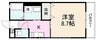 高松琴平電気鉄道<ことでん長尾線>/高田駅 徒歩19分 3階 築22年 1Kの間取り