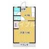 シティハイム春日Ⅱ 1Kの間取り