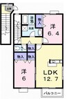 高松琴平電気鉄道<ことでん琴平線>/空港通り駅 徒歩27分 2階 築19年 2LDKの間取り