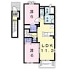 アミ・メゾン 2LDKの間取り
