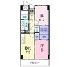 アメニティ屋島 2DKの間取り