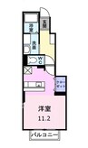 バレーフィールドⅡ 1Rの間取り