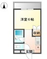 アーベイン三木パートⅠ 1Kの間取り