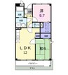 ＣＯＭＦＯＲＴ　ＭＡＮＳＩＯＮ 2LDKの間取り