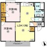 サンタウン円座　Ｄ棟 2LDKの間取り