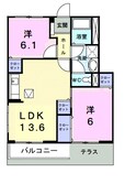 グレイスフル太田　Ｃの間取図